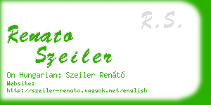 renato szeiler business card