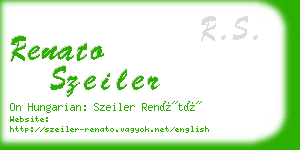 renato szeiler business card